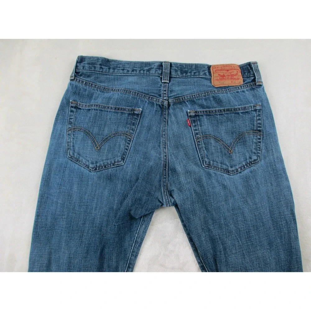 Levi's 501XX Pants Mens 36 Blue Denim Jeans Straight Buttonfly Casual 36X30 00s*